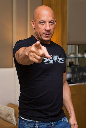 Actor 'VIN DIESEL'  for his new Film ' xXx Return of Xander Cage' @Corinthia Hotel in London.